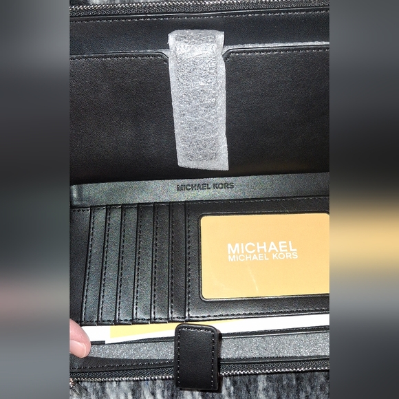 Michael Kors Black and Silver Wristlet - Picture 3 of 5